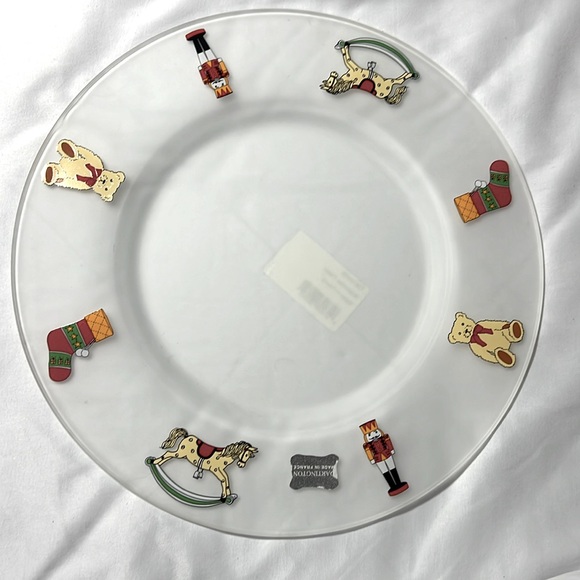 Dartington Designs France Nutcracker Platter FROSTED